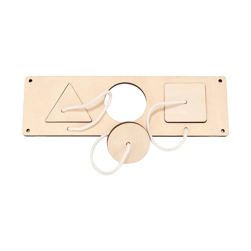 Tablero Montessori de Madera – Juego Sensorial para Concentración y Coordinación