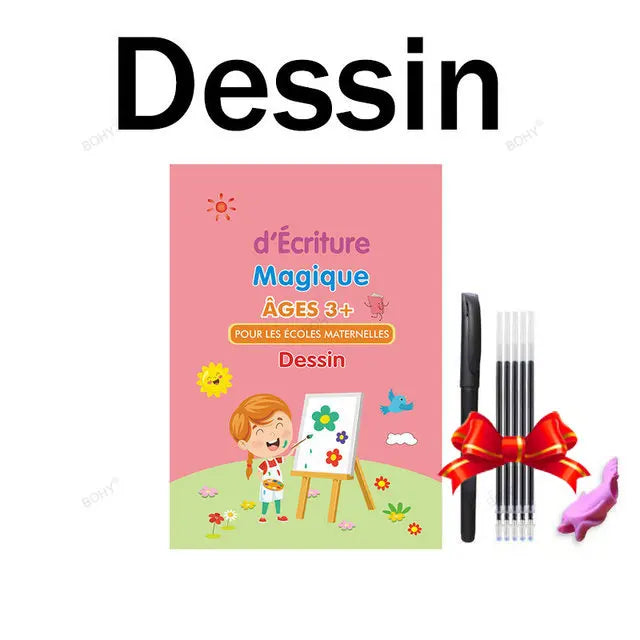 Cuadernos Mágicos Reutilizables – Trazado de Letras en Español, Inglés y Francés