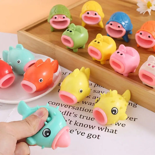 Juguete sensorial para apretar, minicerdo de dibujos animados Kawaii, suave y elástico