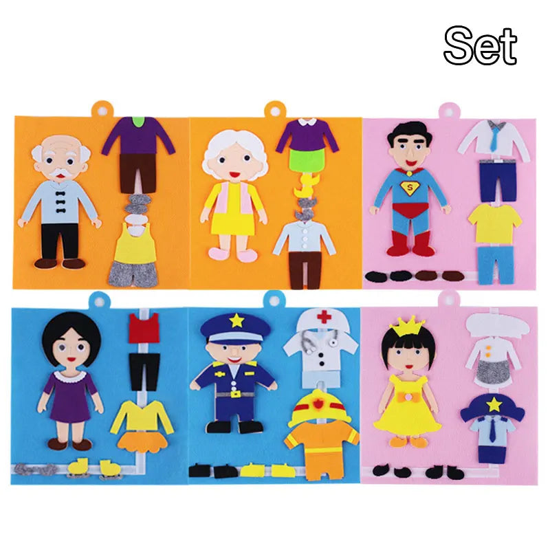 Vestido Montessori, Material parroquial, juguetes educativos, pasta, cambio Facial, expresión, juguetes parroquiales, juegos de desarrollo para niños pequeños