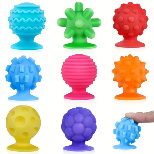 Fidget Sensorial con Ventosas – Estimulación Táctil y Juego Montessori