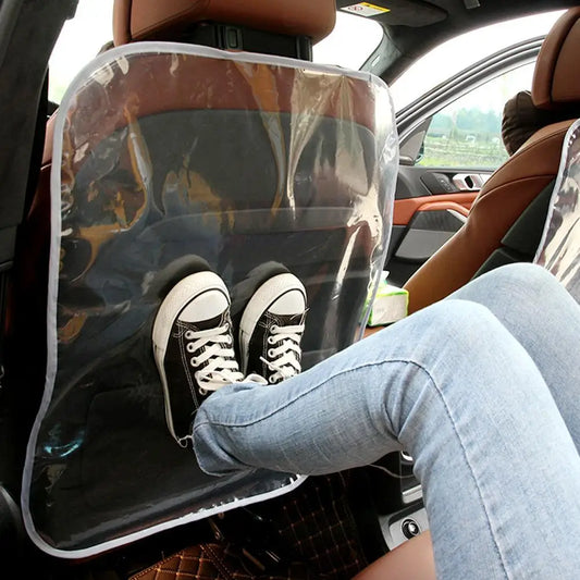 Cubierta trasera de asiento de coche para niños, almohadilla protectora antisuciedad, transparente, antipatadas