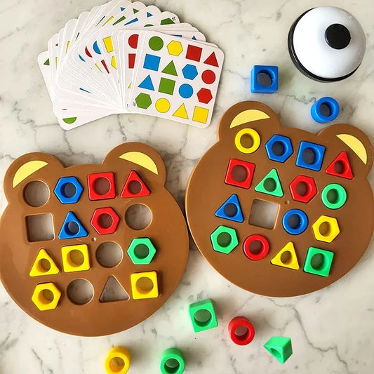 Rompecabezas Geométrico Montessori – Juego de Asociación y Agilidad Visual