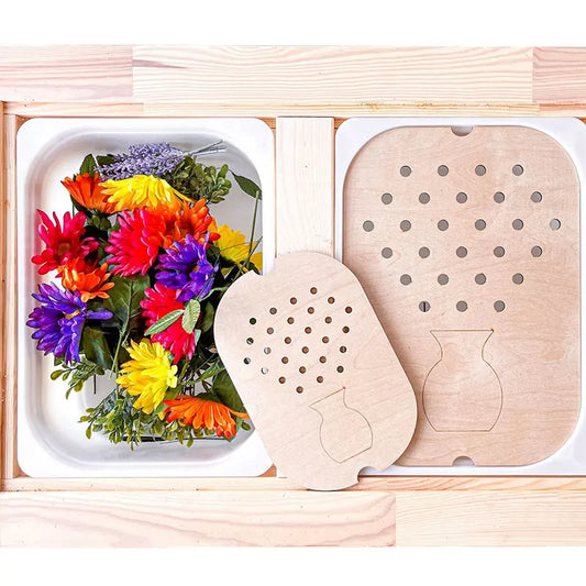 Juego de mesa con bandeja sensorial Montessori, clasificador de colores de madera, aprendizaje abierto parroquial, juguetes educativos de entrenamiento de movimiento fino para niños