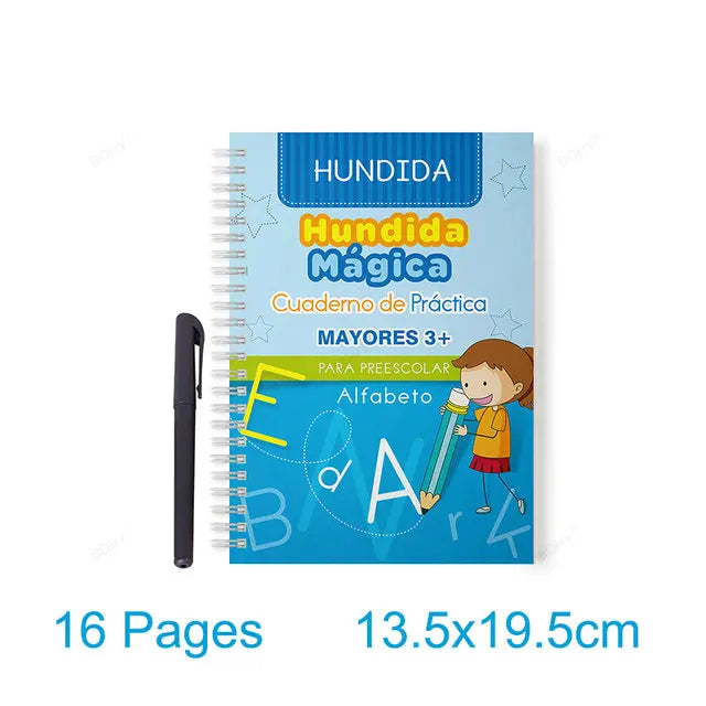 Cuadernos Mágicos Reutilizables – Trazado de Letras en Español, Inglés y Francés