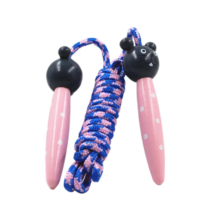 Cuerda de Saltar Ajustable de Algodón – Juego de Movimiento para Niños y Niñas
