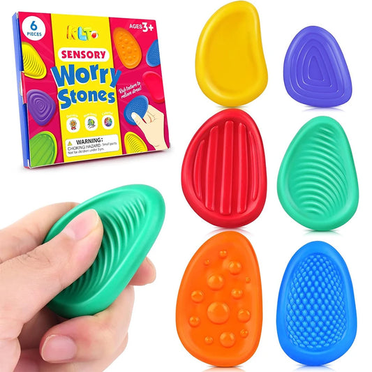 Anillos Sensoriales Texturizados – Juego de 6 para Estimulación Táctil y Calma