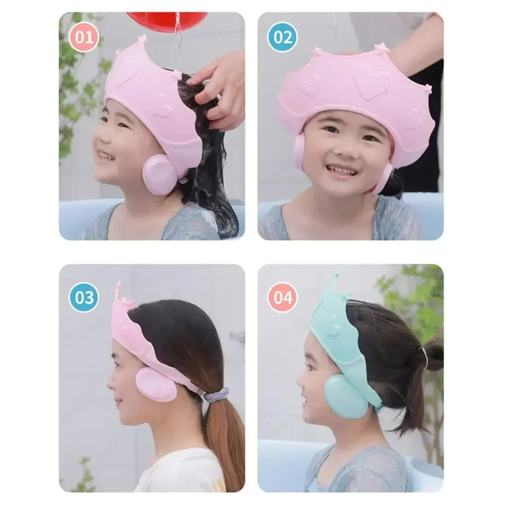 Gorro de Ducha Ajustable – Protección Ocular y Confort en el Baño