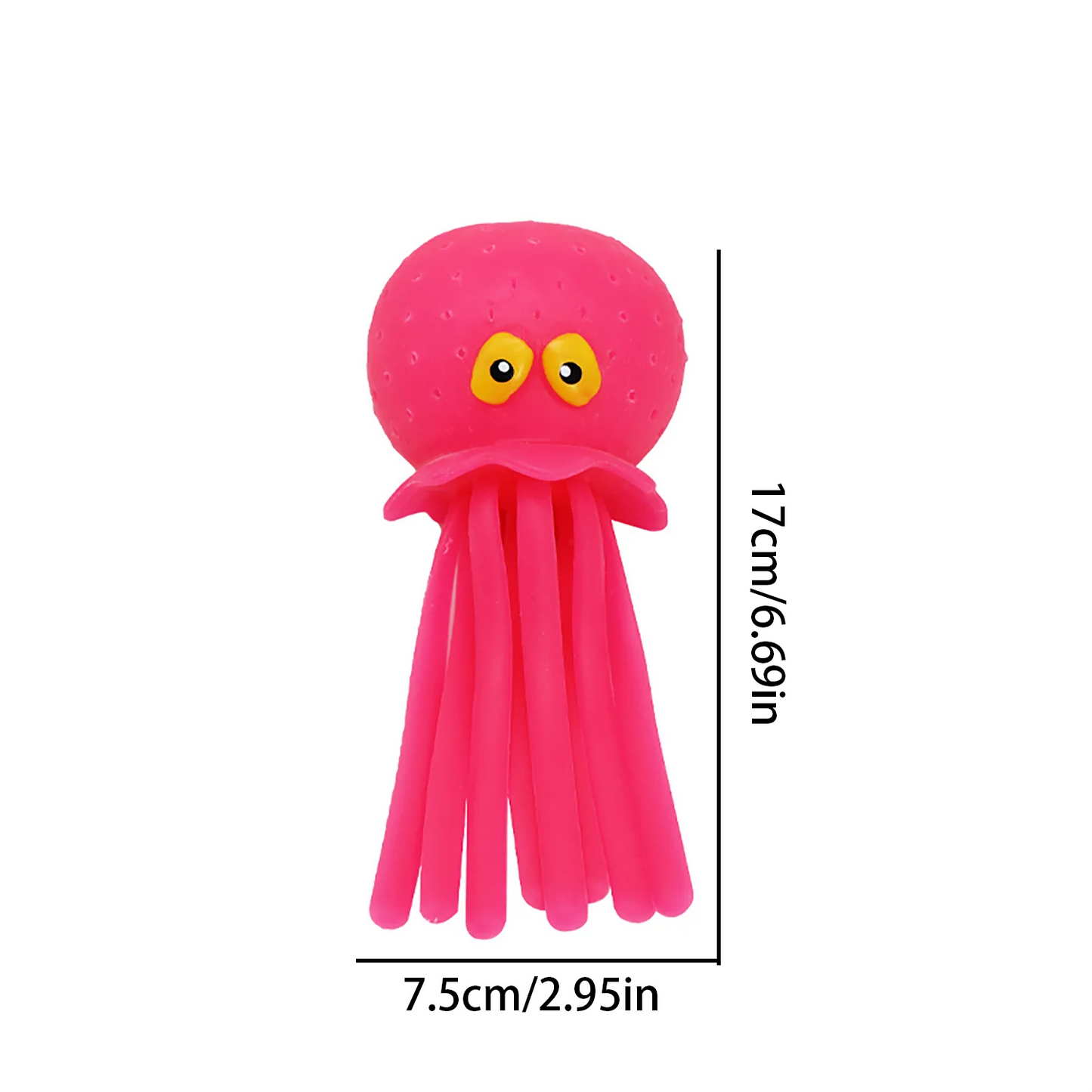 Bolas de agua de pulpo para niños, juguetes de baño para niños, alivio del estrés sensorial, bolas de salpicaduras de bomba de agua, lindos juguetes flotantes para piscina