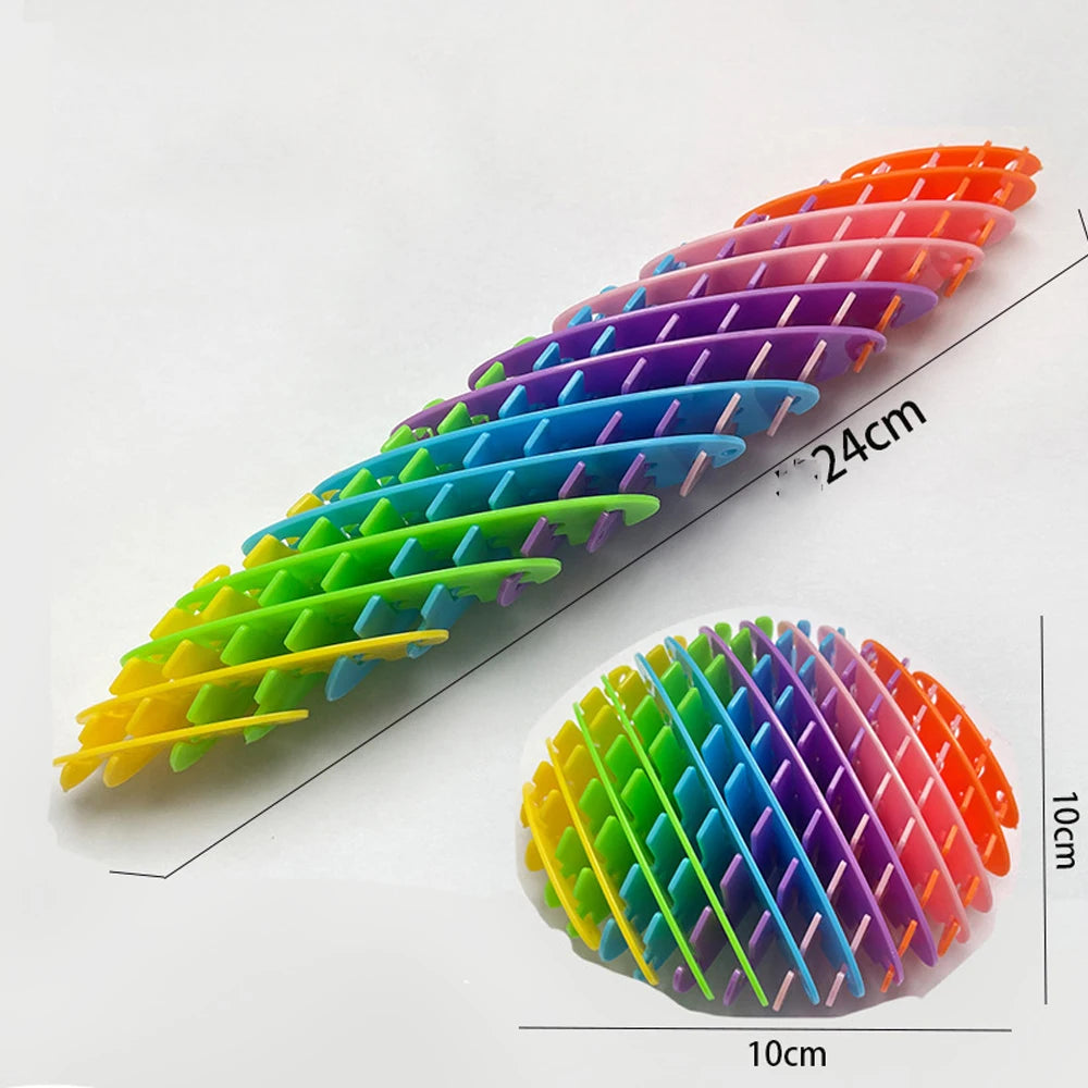 Gusano Fidget 3D Flexible – Juego Sensorial para Aliviar el Estrés