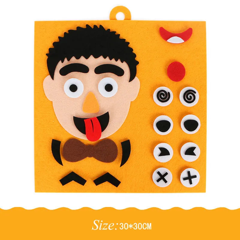 Vestido Montessori, Material parroquial, juguetes educativos, pasta, cambio Facial, expresión, juguetes parroquiales, juegos de desarrollo para niños pequeños