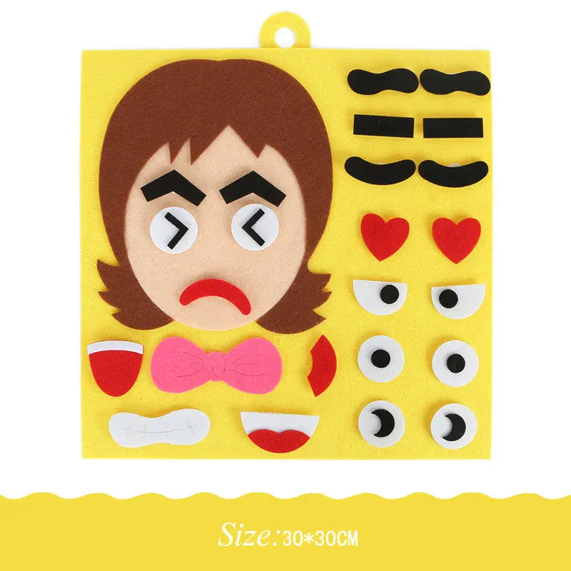 Vestido Montessori, Material parroquial, juguetes educativos, pasta, cambio Facial, expresión, juguetes parroquiales, juegos de desarrollo para niños pequeños