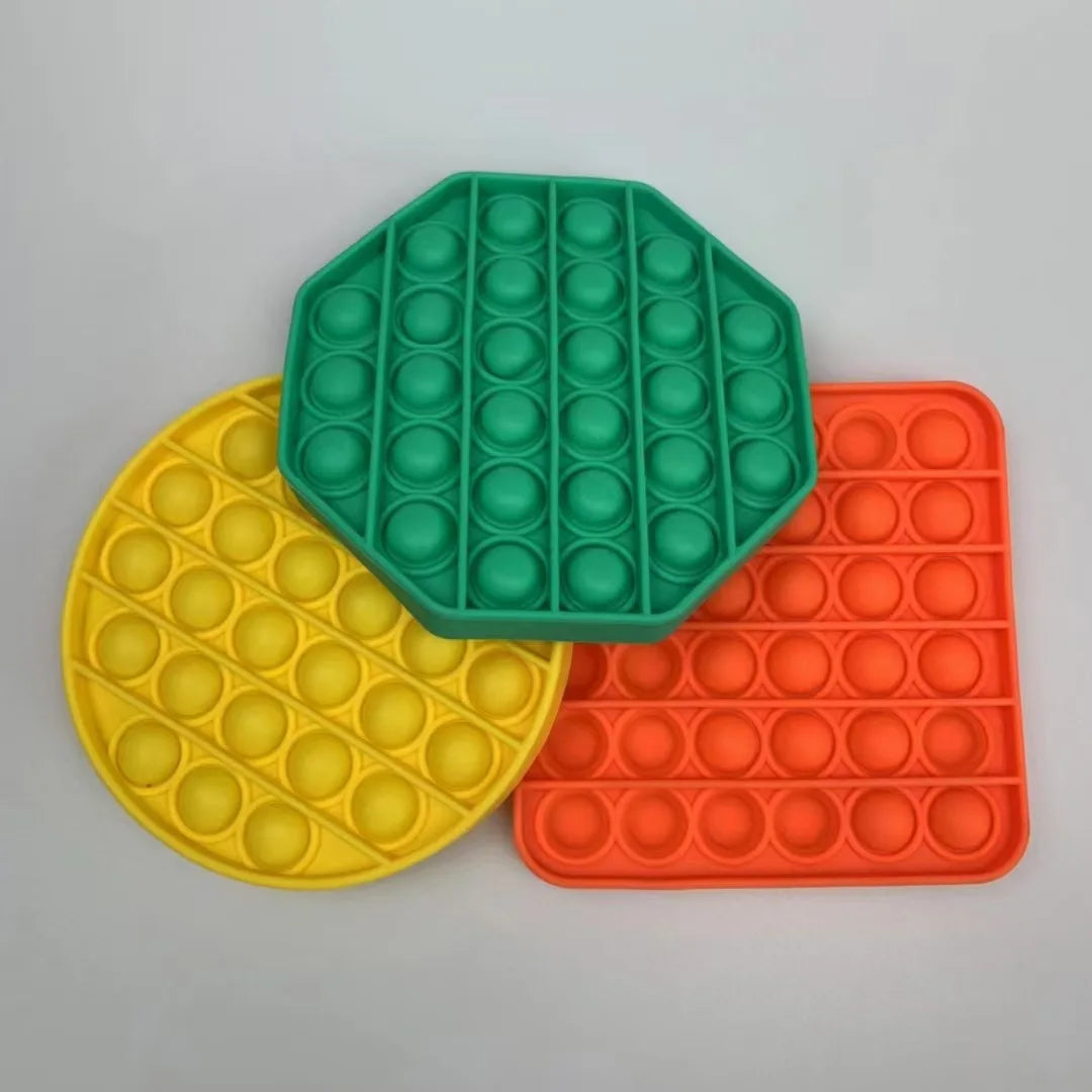 3 uds regalo novedoso juego de empuje Pop Bubble Fidget juguetes sensoriales Para niños Anti estrés Enfant Regalos Cumpleaños Niños Para Invitados