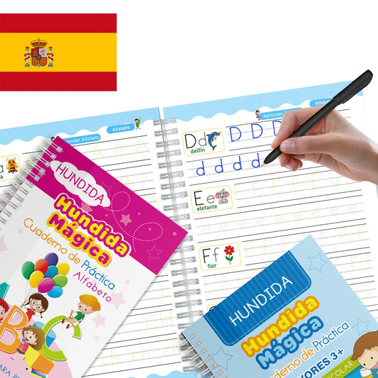 Cuadernos Mágicos Reutilizables – Trazado de Letras en Español, Inglés y Francés